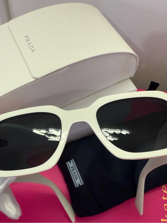 Prada Accessories - Prada acetate Symbole sunglasses SPR17W white
